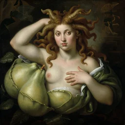 Medusa as a fruit painting, by Giuseppe Arcimboldo