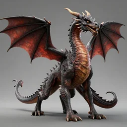 full image of a standing four - legged western - style dragon, image of a dragon, photo of a standing dragon, four - legged standing western - style dragon, full image, ( stylized, artgerm, artstation, hd, cgsociety, cgi, realistic, dramatic, cinematic, artistic, trending, detailed )