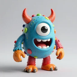 a toxic monster made of candy fulcolor