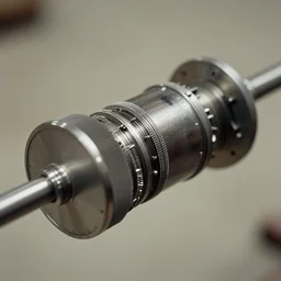 1960s closeup photo of magnetic anti-gravity engine