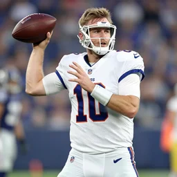 nfl quarterback jack frost posing for a picture, a portrait by francis helps, trending on pinterest