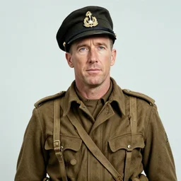 Richard Hammond as a officer during WW2, grainy picture