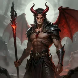 man, lord of flies, demon, artstation