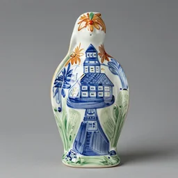netherland painted ceramic sculpture