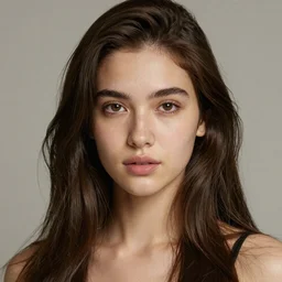 young brunette woman, very detailed, portrait, high contrast, soft lighting, shallow focus, RossDraws, trending on artstation