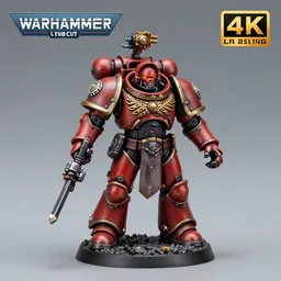 8 0 mm resin detailed miniature of a warhammer 4 0 k space marine with steampunk armor, product introduction photos, 4 k, full body,