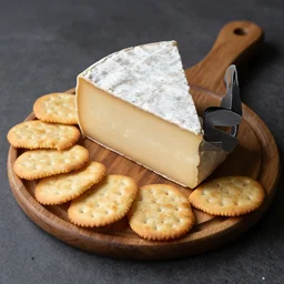 A haunted cheese platter with crackers