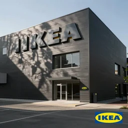 ikea in the style of simon stalenhag,