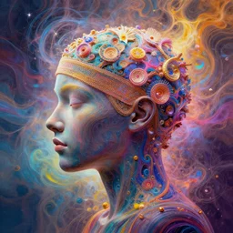 what is consciousness? beautiful art, maximalist, 8k resolution.