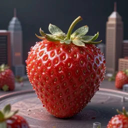 a city built around a strawberry