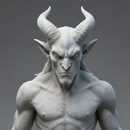 a magma laden demon with horns