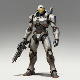 original character commission nano soldier future gunner concept art trending on artstation