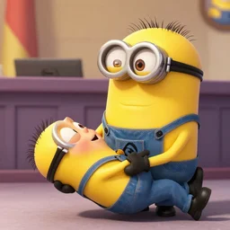 gru from despicable me holds dead kid in court