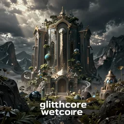 glitchcore wetcore fantasycore sciencecore earthcore seacore, beautiful stunning gorgeous matte painting