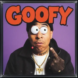 goofy rap album cover, discogs, high quality