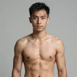 li shang [ shirtless ]!!, trending on artstation, front view!!, portrait!!, contest winner, intricate, [ 4 k realism ]!!