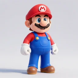 3d render of Mario as a real life person, realistic