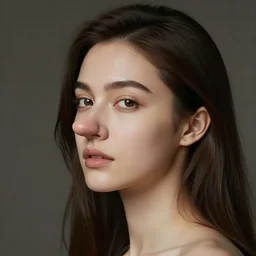 “ a portrait of a beautiful woman with ridiculous large nose of epic proportions. she has the biggest nose anyone has ever seen. ”