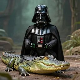 Darth Vader as a crocodile
