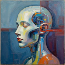 An abstract painting of artificial intelligence