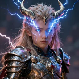 masterpiece portrait of 5 0 year old ancient slavic thunder god perun, lightning eyes, wearing a biomechanical armor, hyper realistic face, volumetric lighting, fantasy art, epic, in the style of burne hogarth, greg rutkowski, donato giancola, tom bagshaw,, intricate, hyper detailed, smooth, vibrant electric lightning aura
