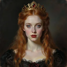 ( ( gothic # ) ) princess portrait *. *. by wayne thiebaud * *, highly detailded,