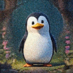 a wholesome gothic illustration of a happy cartoon penguin, studio Ghibli, Pixar and Disney animation, sharp, Rendered in Redshift and Unreal Engine 5 by Greg Rutkowski, Bloom, dramatic lighting