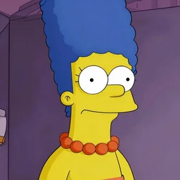portrait of a beautiful 20-year-old Marge Simpson by Mario Testino,  headshot, detailed, award winning, Sony a7R