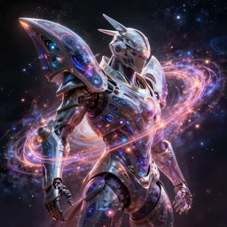 Pauldrons made of galaxies and sci fi parts conjuring cosmic energy, surrealism, smooth, intricate, elegant, galactic energy, power aura, neon glowing spells, digital painting, artstation, concept art, high tech fantasy, sharp focus, illustration, art by Jason Chan and Riot Studios and Blizzard Studios