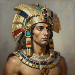 slavoj zizek aztec deity, ultra-detailed portrait painting