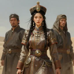 goddess of the mongol, highly detailed, digital painting, artstation, concept art, smooth, sharp focus, illustration, unreal engine 5, 8 k, art by artgerm and greg rutkowski and edgar maxence
