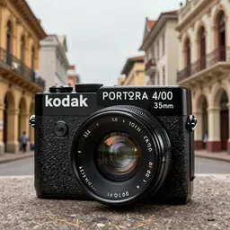 kodak portra 4 0 0, 3 5 mm lens, 1 9 3 0 s calcutta street with colonial facades, insanely detailed, insanely intricate, depth of field by saul leiter