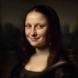 full body portrait of a beautiful woman with blue eyes, gentle round face, with a bright smile, long dark hair, dark background, highly detailed, deep focus, elegant, digital painting, smooth, sharp focus, golden ratio, illustration, ultra realistic, 8 k, art by artemisia lomi gentileschi and caravaggio