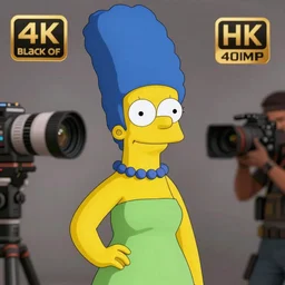 Marge Simpson in Call of Duty black ops, highly detailed, high quality, HD, 4k, 8k, Canon 300mm, professional photographer, 40mp, lifelike, top-rated, award winning, realistic, sharp, no blur, edited, corrected, trending