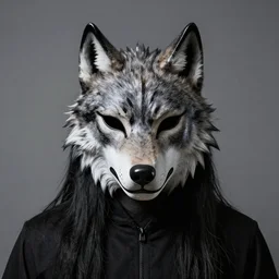 mask of wolf - god, studio photo