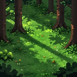 pixel art forest ground texture