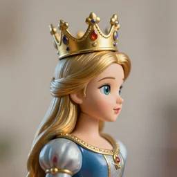 closeup profile portrait of tin toy fairytale princess wearing a crown, depth of field, zeiss lens, detailed, symmetrical, centered, fashion photoshoot, by nicoletta ceccoli, mark ryden, lostfish, breathtaking, 8 k resolution, extremely detailed, beautiful, establishing shot, artistic, hyperrealistic, octane render