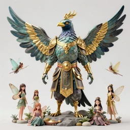 hyper realistic humanoid bird warrior, 3 5 mm colour photography, fairies, magical, diffusion, gold accents, highly detailed, smooth, art by finnian macmanus, ayami kojima, anato finnstark, cedric peyravernay, joseph leyendecker, ruan jia, peter mohrbacher, marc simonetti, victo ngai, frances sterrett,