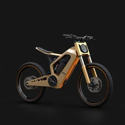 2 d render of concept bike design by daniel simon
