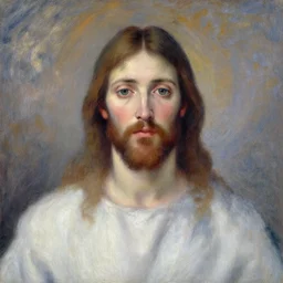 portrait of jesus christ painted by claude monet