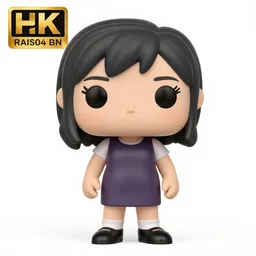 full body 3d render of Matsuda Seiko as a funko pop, studio lighting, white background, blender, trending on artstation, 8k, highly detailed