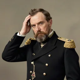 The Emperor Wilhelm II of Germany, German Emperor  skratching his head, by Daiana Ruiz