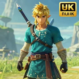 hisoka in breath of the wild, screenshot, sharp, uhd 4 k
