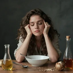photo of a woman failing at mundane tasks