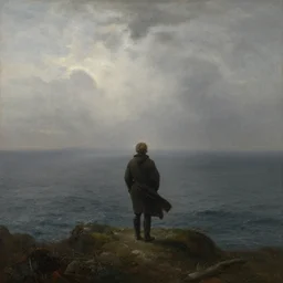 the wanderer above the sea of fog, by caspar david friedrich