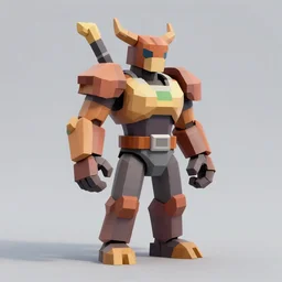 hydra video game enemy, low poly model render with pixel art textures