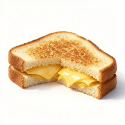 grilled cheese sandwich chopped in half,