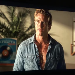 a screen still of chris remo in an episode of baywatch