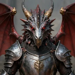 dragon animal as a realistic fantasy knight, closeup portrait art by donato giancola and greg rutkowski, digital art, trending on artstation, symmetry!!
