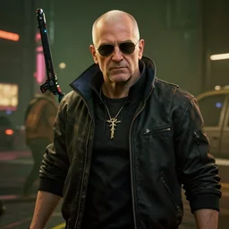 john paul II in Cyberpunk 2077, screenshot